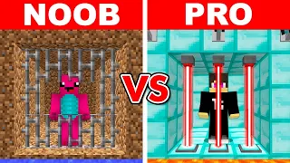 Minecraft NOOB vs PRO: TITKOS BÖRTÖN ÉPÍTŐ KIHÍVÁS!