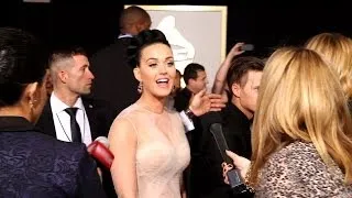 Katy Perry on the 2014 Grammys Red Carpet