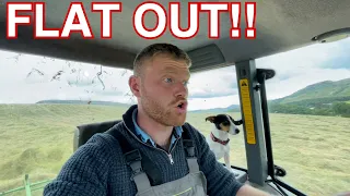 Shaking Haylage - Combining Again! Straw Waufling!