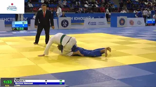 66 kg Арбузов Г Цветков Н 30 11 2019 Т2 Юношеское первенство России до 18 лет, ДМИТРОВ