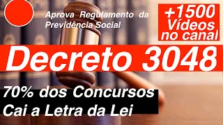 Decreto 3048 Completo   Aprova Regulamento da Previdência Social