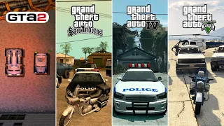 ЭВОЛЮЦИЯ ПОЛИЦЕЙСКОГО ТРАНСПОРТА В СЕРИИ GTA (1997-2013) ВСЕ МАШИНЫ ПОЛИЦИИ В СЕРИИ ГТА