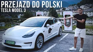 Przejazd NOWĄ TESLĄ MODEL 3 z Włoch do Polski ⚡️ Szybciej niż autem spalinowym?