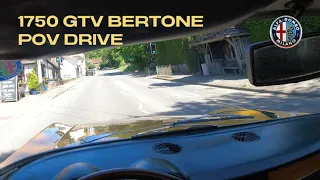 Alfa Romeo 1750 GTV Mark 1 Bertone 1969 Surrey Hills POV Drive (4K)