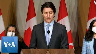 Canada PM Trudeau Imposes Sanctions on Russia