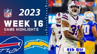 Buffalo Bills vs Los Angeles Chargers 4th-QTR FULL GAME 12/23/2023 Week 16 | NFL Highlights