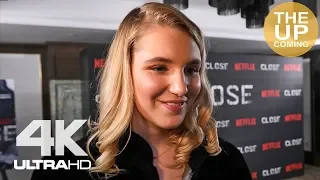 Sophie Nélisse on Close, Noomi Rapace, Netflix, female characters and directors, Morocco