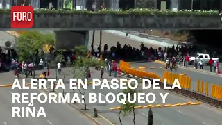 Integrantes de la CNTE bloquean Circuito Interior y estallan conatos de riña - Expreso de la mañana