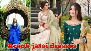 Aroob jatoi dresses/party wear dresses 2024 @AroobJatoiSaad @DuckyBhai