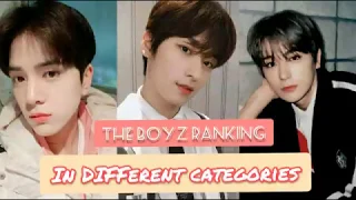 THE BOYZ RANKING IN DIFFERENT CATEGORIES