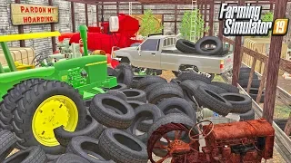 HOARDER'S BARN FIND | BANKRUPTED LAND PURCHASE (ROLEPLAY) FARMING SIMULATOR 19