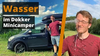 Fließendes Wasser 💦 im DOKKER Minicamper ohne Strom im Auto | Einfache, gute und preiswerte Lösung!