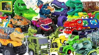 Toàn bộ xe tải vận chuyển khủng long Xe khủng long bạo chúa ba sừng điều khiển từ xa Full 10 Tập