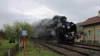 Grand retour de la 241 P 17 après 4 ans de travaux le 22 avril 2023 lors de son voyage inaugural