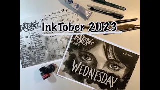 ИНКТОБЕР 2023/ Рисую 1 день - Мечта  в стиле Уэнздей/ My Inktober - Wednesday// как пройти до конца?