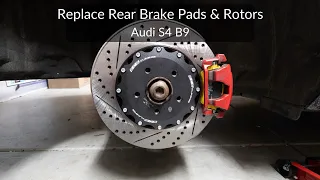 Replace Rear Brake Pads & Rotors - Audi A4/S4 & A5/S5 B9 2018+