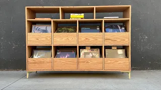 Custom Order Our 8-Drawer Vinyl Record Storage Cabinet With Receiver Bays