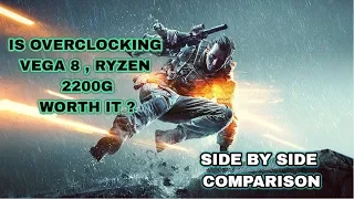 Vega 8 Graphics 3.9GHz OC vs Stock | AMD Ryzen 3 2200g | Gaming Test