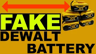 Fake Dewalt Battery