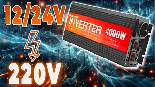 RDDSPON powerful 4000 W 220 V inverter with pure sine wave is the ideal choice!