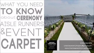 Wedding Aisle Runners & Event Carpet  | What You Need to Know!