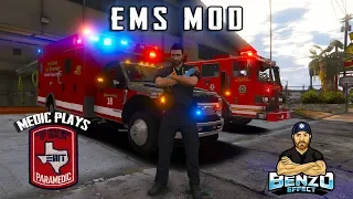 REAL LIFE PARAMEDIC plays GTA 5 EMS MOD