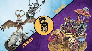 Age of Sigmar Battle Report: Lumineth RealmLords vs Hedonites of Slaanesh! Warcoda Series RAGES ON!!