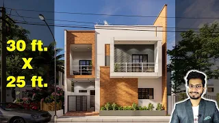 30X25 Feet House Design 3D | 85 Gaj | 750 sqft | 30*25 house design | 9X7.6 Meter  || DV Studio