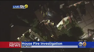 4 Taken To Hospital Following House Fire In Sunland