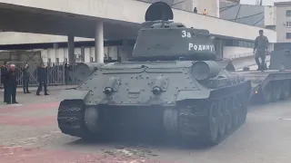 T-34 leaving for Victory Parade 2019