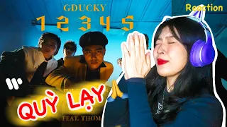 GDUCKY - 12345 (OFFICICAL MUSIC VIDEO) ft. Thơm (Da LAB) | BÁI PHỤC SÁT ĐẤT 🙏🥵 | ViXua Reaction