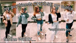 my GUY FRIENDS choose my outfits for the WEEK!