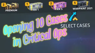 Critical Ops WARPAINT 2021 Case opening + Premium Cases n more