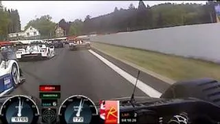 Heavy crash at spa 06/05/11 on board with David Jacobs Radical SR8