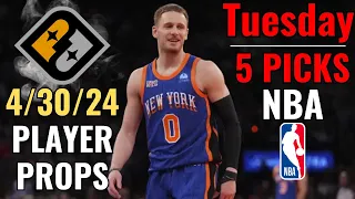 PRIZEPICKS NBA TUESDAY 4/30 CORE PLAYER PROPS!! PLAYOFFS!!!