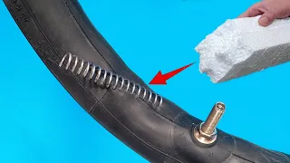 Even the NATO professor didn't think of this! this tire gluing technique will surprise you