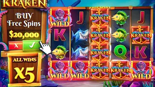 $200 SPIN & I LANDED A $20,000 RELEASE THE KRAKEN BONUS!! (Bonus Buys)