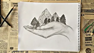 SAVE NATURE  | HOW TO DRAW WITH PENCIL | SKETCH | берегите природу | рисуем карандашом | DRAW n ART