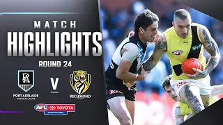 Port Adelaide v Richmond Highlights | Round 24, 2023 | AFL