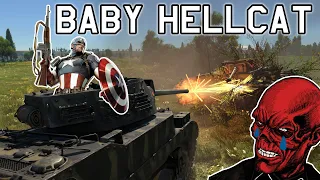 BABY HELLCAT - M8A1 in War Thunder feat. Wildcat - OddBawZ