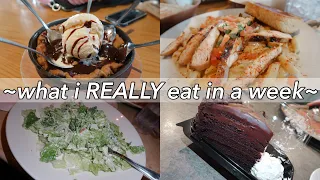 what i REALLY eat in a week *high school senior edition*