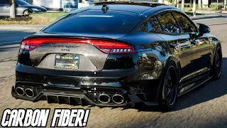 Carbon Fiber Trunk & M&S “Force Series” Diffuser Install KIA Stinger