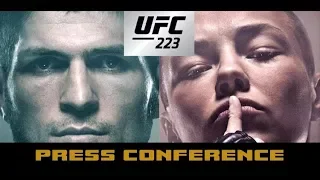 UFC 223 Press Conference: Khabib Nurmagomedov vs. Max Holloway