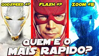 RANKING! TODOS OS VELOCISTAS MAIS RAPIDOS EM THE FLASH EM ORDEM DE VELOCIDADE