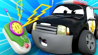 Car Patrol -  The power cut  - Car City ! Police Cars and fire Trucks for kids