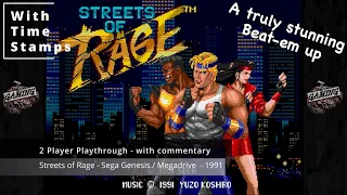 Playthrough WC - Streets of Rage - Sega Genesis / Megadrive [Bare Knuckle]