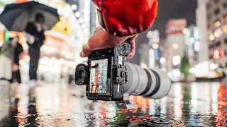 Extreme Rain Night Street Photography in Tokyo - 70-200mm f/2.8 + Sony A7RV