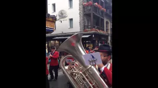 Swiss Folklore Day in Zermatt (1/8) - band