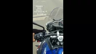 Triumph Tiger 800 XCx 0-100 acceleration in 1st GEAR