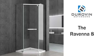 DB Durovin  Bathrooms Ravenna 8 pentagonal corner shower enclosure  installation video